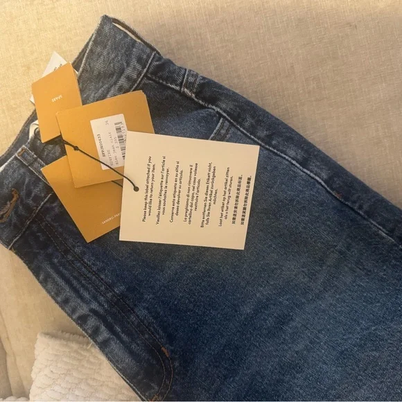 Sandro Designer EU size 36 (US 27/28) Blue Denim Jeans with tags